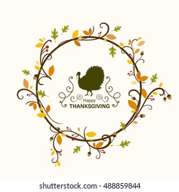 Vector Illustration of a Thanksgiving Background Design