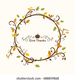 Vector Illustration of a Thanksgiving Background Design