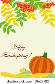 vector illustration "thanksgiving day"