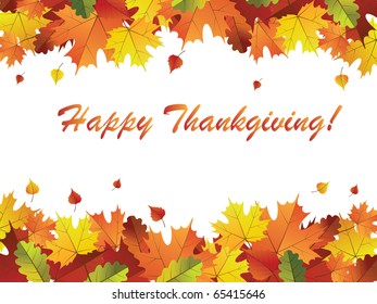 Vector illustration of thanksgiving day background