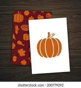 Vector Illustration of a Thanksgiving Design