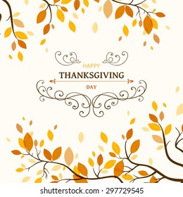 Vector Illustration of a Thanksgiving Design