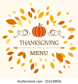 Vector Illustration of a Thanksgiving Design