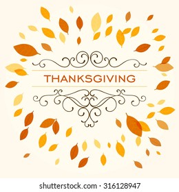 Vector Illustration of a Thanksgiving Design