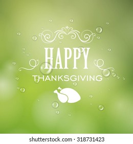 Vector Illustration of a Thanksgiving Design