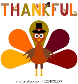Vector illustration of a thanksgiving turkey