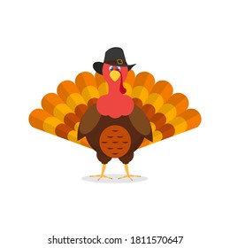 Vector illustration of a thanksgiving turkey.