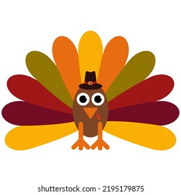 Vector illustration of a thanksgiving turkey