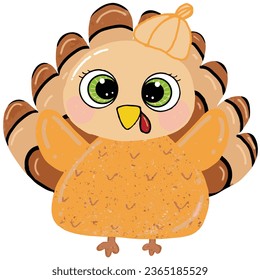 Vector illustration of a thanksgiving turkey