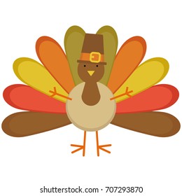 Vector illustration of a thanksgiving turkey