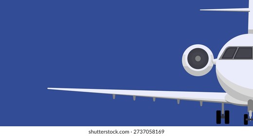 Vector illustration that can be used for flight tickets. The illustration contains a lot of free space on which the necessary information can be written.