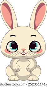 A vector illustration that depicts a nice bunny.
