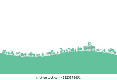 Vector illustration that expresses the cityscape with shadows.