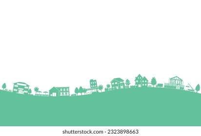 Vector illustration that expresses the cityscape with shadows.