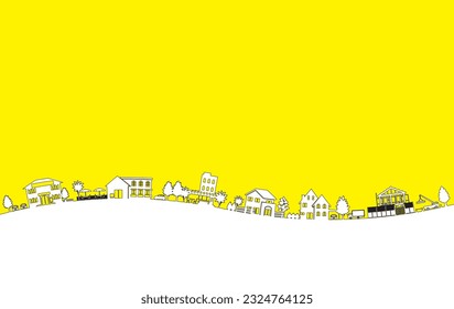 Vector illustration that expresses the cityscape with shadows.