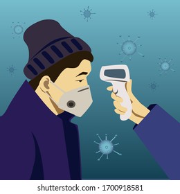 
Vektorillustration zum Thema Coronavirus