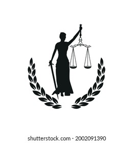 Vector illustration of Themis, goddess of justice.