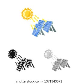 Vector illustration of thermal and station    icon. Collection of thermal and power stock vector illustration.
