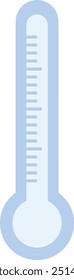 Vektorgrafik des Thermometers. Grafikdesign