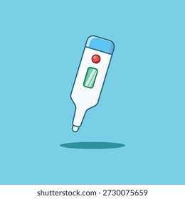 Vector Illustration of Thermometer Isolated. Thermometer Concept. Medical Elements Vector Cartoon Illustration