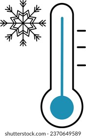 vector illustration of a thermometer on a transparent background