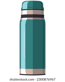 Free Vectors  Thermos icon with green motif