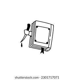 ilustración vectorial del libro grueso
