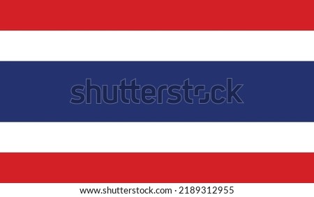 vector illustration of Thiland flag.