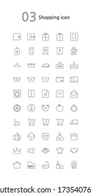 Vector illustration of thin line icons
