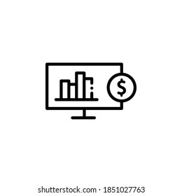 Ilustración vectorial de iconos de línea delgada para negocios, símbolo lineal. Colección de pictogramas web de alto nivel en estilo plano moderno.