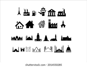 Vector illustration of thin line icons for business, banking,technology, seo, logistic, education, sport, medicine, travel. symbols set