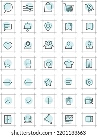 Vector Illustration Of Thin Line Icons For Business, Banking, Contacts, Social Media, Technology, Seo, Logistics, Education, Sports, Medicine, Travel, Weather, Construction, Arrows. Linear Symbol Set.