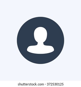 Vector illustration of thin line male user action icon . Could be used as menu button, user interface element template, badge, sign, symbol, company logo