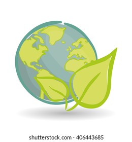 Vector illustration of Think green , editable icon