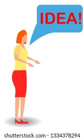 Vector illustration of thinking idea or solution concept with fast thinking solution and idea concept.