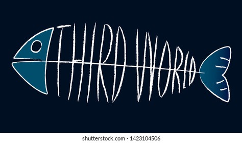 Vector illustration. Third world symbol. Struggle for hard life.
