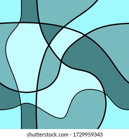 Vector illustration threads tangled seamless background tangled web