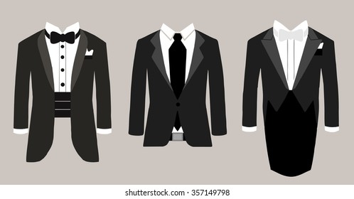 Vector illustration three costumes