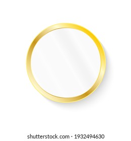 Vector Illustration of three different elegant oval shaped mirrors.