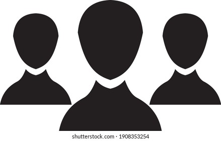 Vektorgrafik von drei Personen Symbol