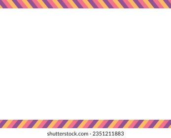 Vector illustration of Three-color diagonal stripe pattern background (Halloween color)