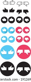 vector illustration of thumbs up icon