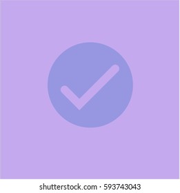 Ilustración vectorial del icono de alta calidad de Tick
