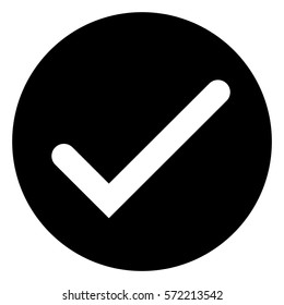 Vector Illustration of Tick Icon in Black
