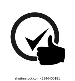 Ilustración vectorial, icono de marca, etiquetas. Acuerdo.