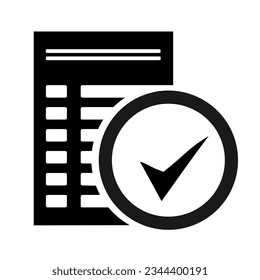 Vektorgrafik, Symbol ankreuzen, Etiketten. Abkommen.