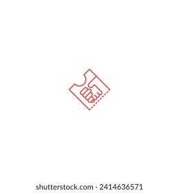 vector illustration of ticket deal