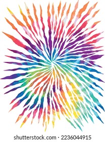 Vektorgrafik von Bindefarbstoff in psychedelischer Wirkung.