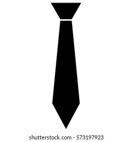 Vector Illustration of Tie Icon in Black
