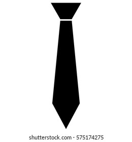 Vector Illustration of Tie Icon in black

